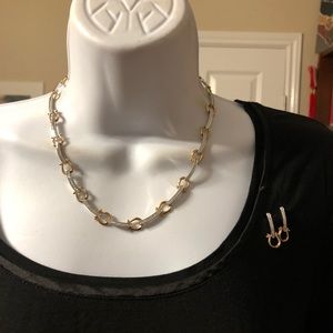 Necklace and earrings